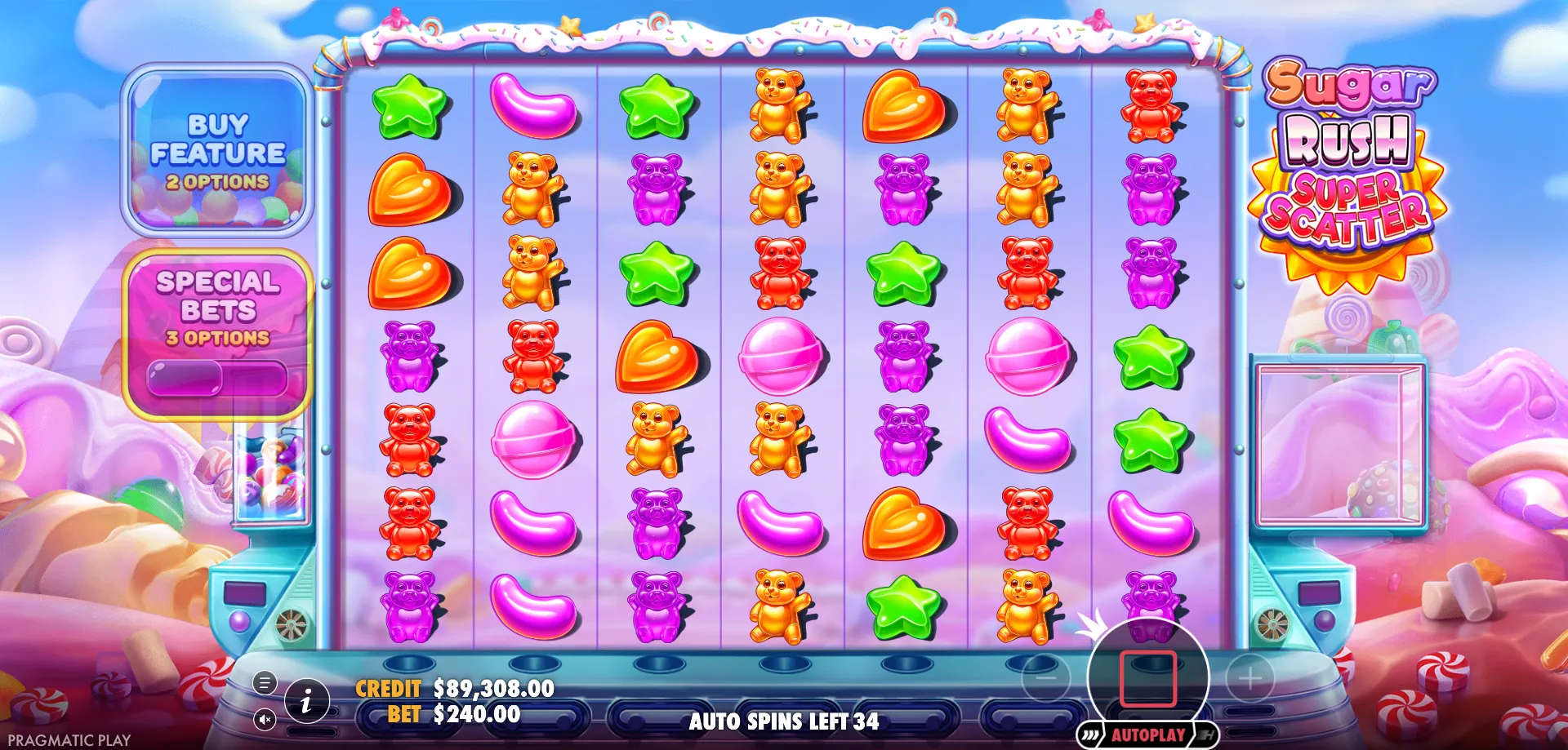 Introduktion till Sugar Rush Super Scatter